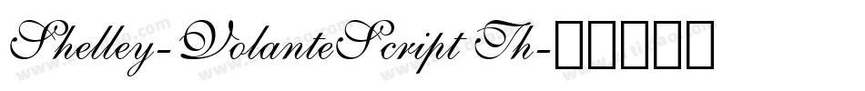 Shelley-VolanteScript Th字体转换